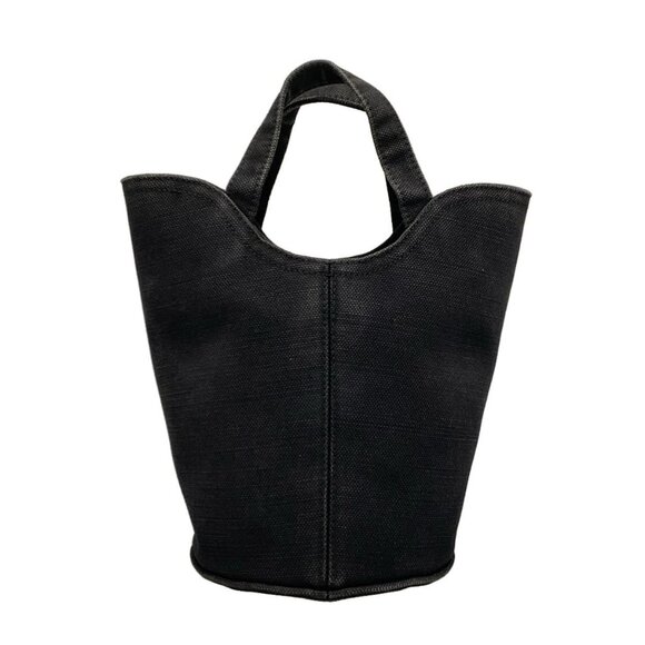 Auth BALENCIAGA WAVE XS 619979 Black Canvas Tote Bag - Picture 2 of 16